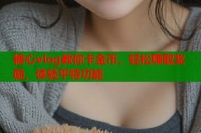糖心vlog教你卡金币，轻松赚取奖励，体验平特功能
