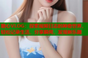 糖心VLOG：探索视频日志的神奇世界，轻松记录生活，分享瞬间，发现新乐趣