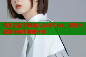 百度云盘下载糖心小饼干txt，享受大容量存储和便捷分享