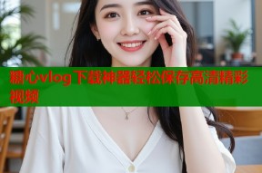 糖心vlog下载神器轻松保存高清精彩视频