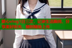 糖心vlog1日三次，记录生活瞬间，分享美好时光，随时随地上传
