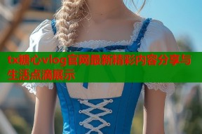 tx糖心vlog官网最新精彩内容分享与生活点滴展示