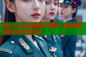糖心Vlog采精挑戰小桃醬：探索短视频社区的创意互动