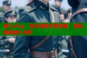 糖心vlog：高清视频无限观看，剪辑编辑随心所欲