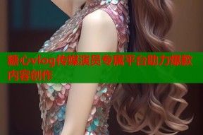 糖心vlog传媒演员专属平台助力爆款内容创作