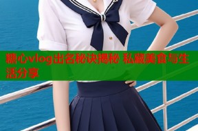 糖心vlog出名秘诀揭秘 私藏美食与生活分享