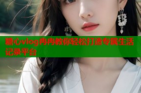 糖心vlog冉冉教你轻松打造专属生活记录平台