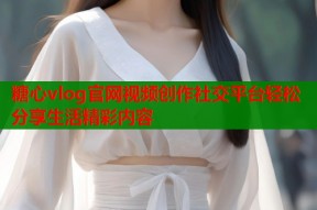 糖心vlog官网视频创作社交平台轻松分享生活精彩内容