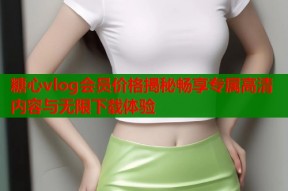 糖心vlog会员价格揭秘畅享专属高清内容与无限下载体验