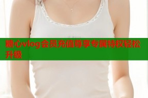 糖心vlog会员充值尊享专属特权轻松升级