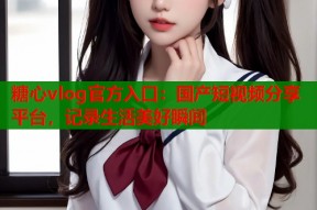 糖心vlog官方入口：国产短视频分享平台，记录生活美好瞬间