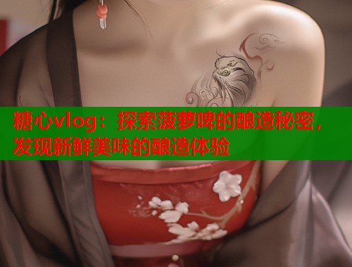 糖心vlog：探索菠萝啤的酿造秘密，发现新鲜美味的酿造体验  第1张