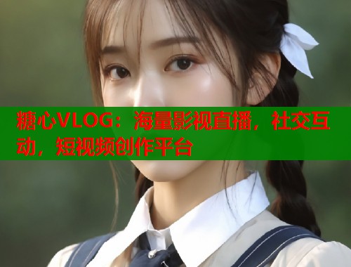 糖心VLOG：海量影视直播，社交互动，短视频创作平台  第1张