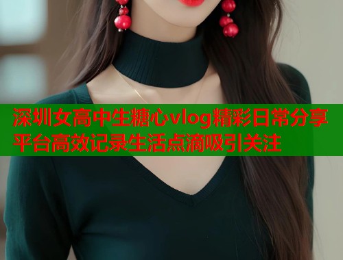 深圳女高中生糖心vlog精彩日常分享平台高效记录生活点滴吸引关注  第1张