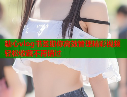 糖心vlog书签助你高效管理精彩视频轻松收藏不再错过  第1张