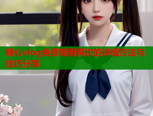 糖心vlog免费观看两次的详细方法与技巧分享  第1张
